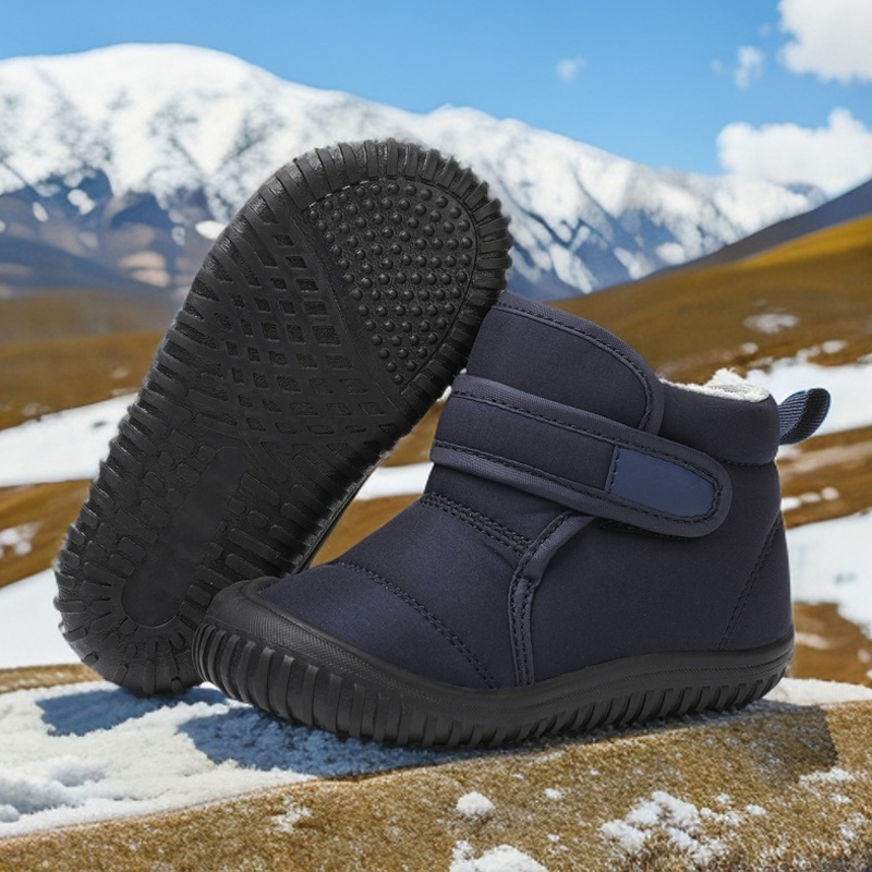 Kids Outdoor Boots - Unisex ฤดูหนาวขนแกะรองเท้าบู๊ตหิมะอุ่นสําหรับเด็กและเด็กวัยหัดเดินสบายรองเท้าผ้าฝ้ายกันลื่นรองเท้าเดินกลางแจ้ง