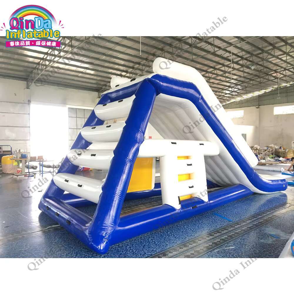 Kids Outdoor Inflatable Water Slide - สไลเดอร์สูบลมลอยน้ำสำหรับสวนน้ำแบบใช้ในเชิงพาณิชย์สำหรับเด็กและผู้ใหญ่ขนาด5.5x3x3ม.
