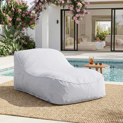 Kids Outdoor Loungers - เก้าอี้บีนแบ็กกลางแจ้ง Hilar, เก้าอี้บีนแบ็กผ้าสำหรับผู้ใหญ่และเด็ก, เก้าอี้อ่านหนังสือกลางแจ้งที่นั่งสบาย, เก้าอี้พักผ่อนสำหรับลานบ้าน
