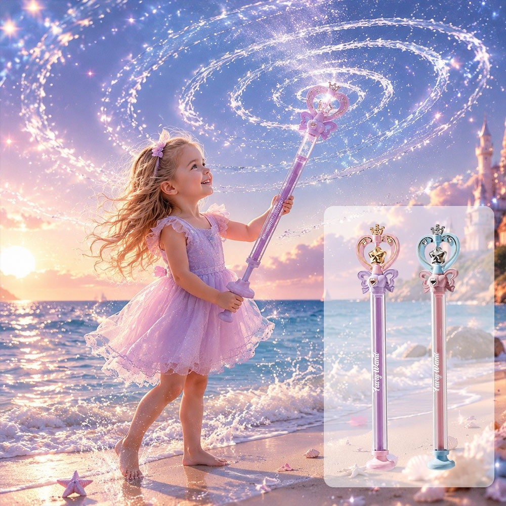 Sprinkler Splash Pad - ของเล่นน้ำสเปรย์ประกายระยิบระยับ ของเล่นน้ำนางฟ้าแสนโรแมนติก ของเล่นน้ำแรงดันสูง อุปกรณ์ประกอบฉากถ่ายภาพ ของขวัญสำหรับเด็ก
