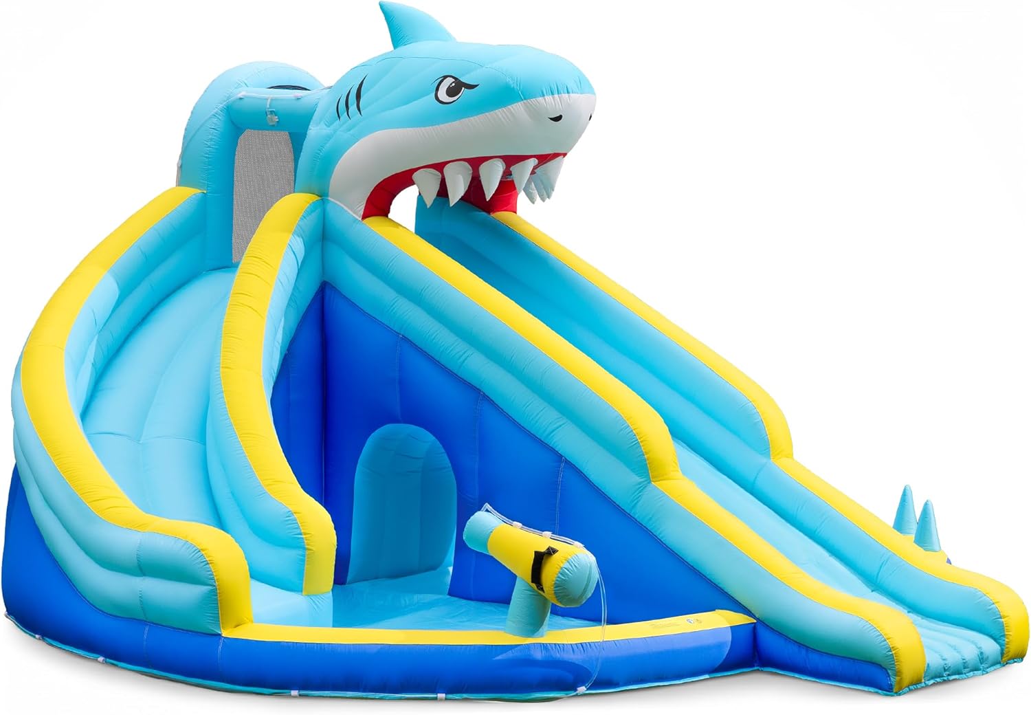 Kids Outdoor Inflatable Water Slide - สไลเดอร์น้ำเป่าลมสำหรับเด็ก อายุ 3-10 ปี พร้อมสระน้ำ รับน้ำหนักได้