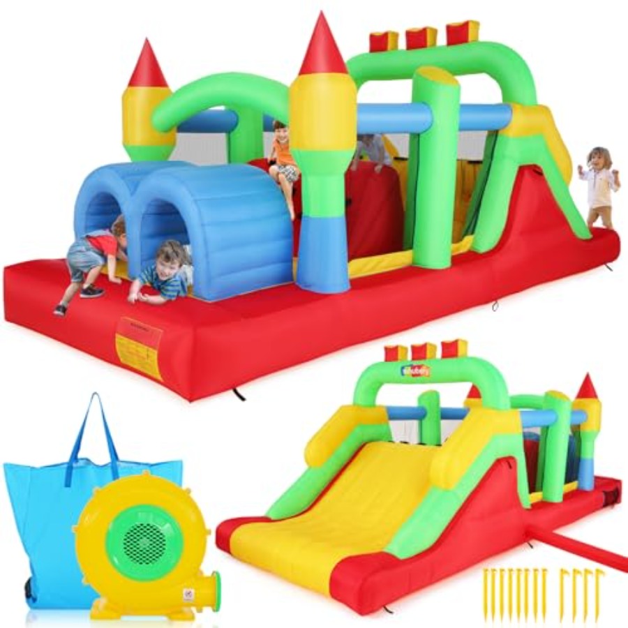 Kids Outdoor Inflatable - สนามเด็กเล่นเป่าลมกลางแจ้งสำหรับเด็กโตอายุ 3-6 ปี และ 8-12 ปี