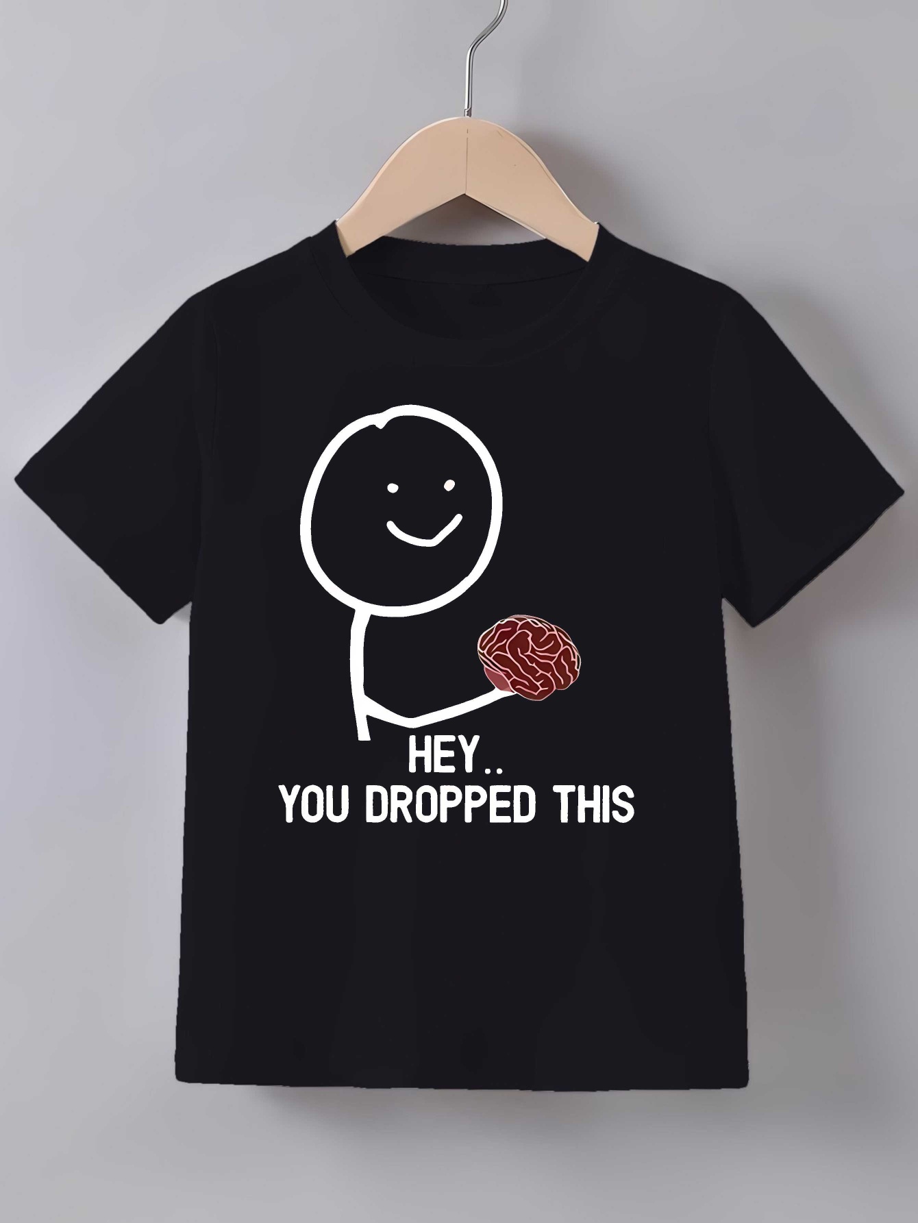 Kids Outdoor Quotes - เสื้อยืดคู่สำหรับเด็กชายและเด็กหญิง ลายพิมพ์ศิลปะคำพูดเกี่ยวกับสมองแบบสติ๊กฟิกเกอร์สุดฮา แขนสั้น ผ้าฝ้ายเนื้อนุ่ม ชุดลำลองสำหรับเด็กใส่ในชีวิตประจำวันและกิจกรรมกลางแจ้ง