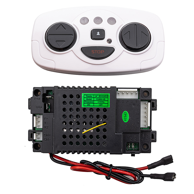 Ride On Toy Car - 12V CLB084-4F 2.4G รีโมทคอนโทรลสำหรับรถยนต์เด็กไฟฟ้า, ตัวรับสัญญาณสำหรับอะไหล่รถยนต์ไฟฟ้าเด็ก