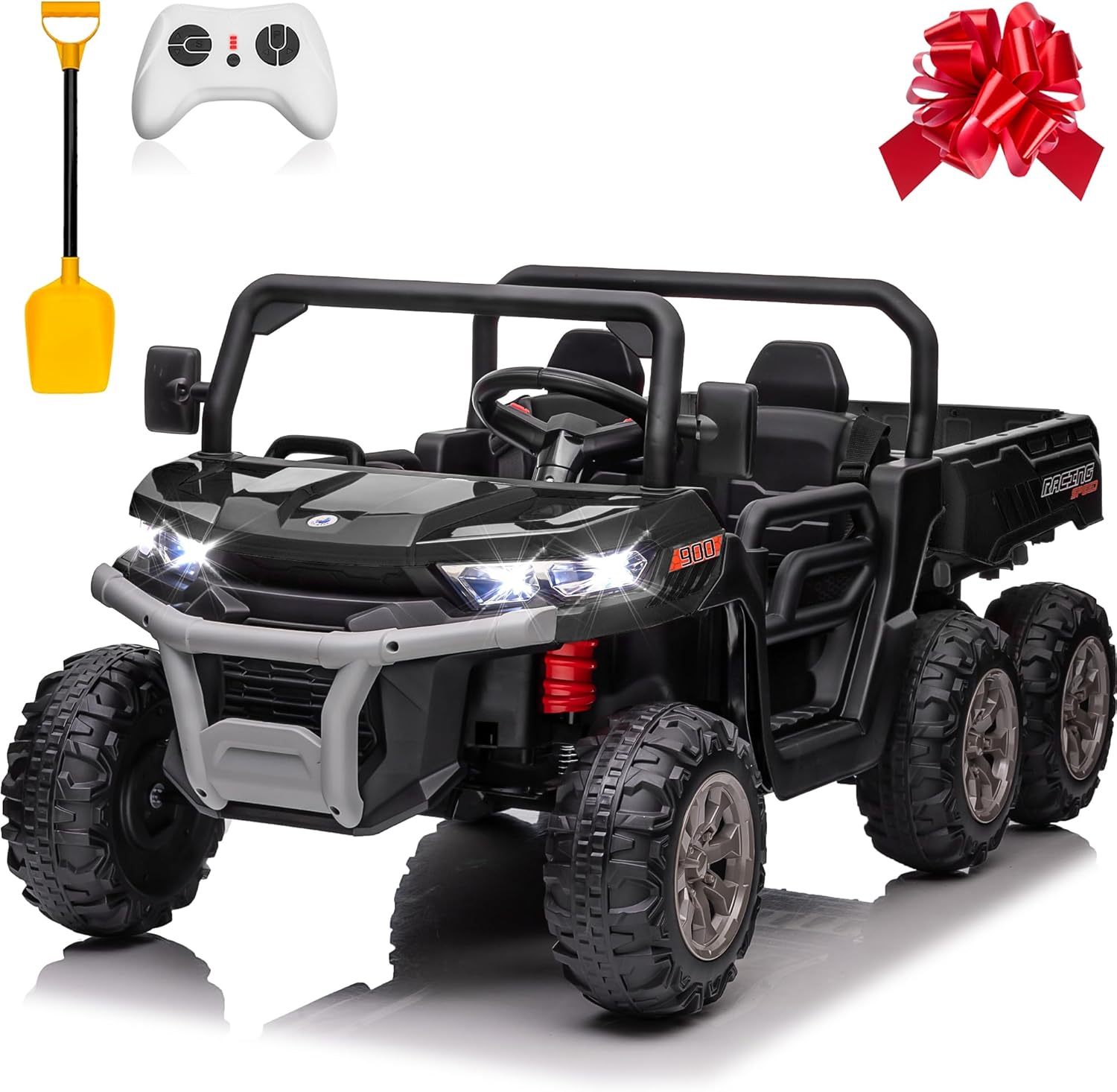 Ride On Toy Car - รถดัมพ์ไฟฟ้า 4x4 24V พร้อมรีโมทคอนโทรล, ของเล่นขับขี่ไฟฟ้า 2