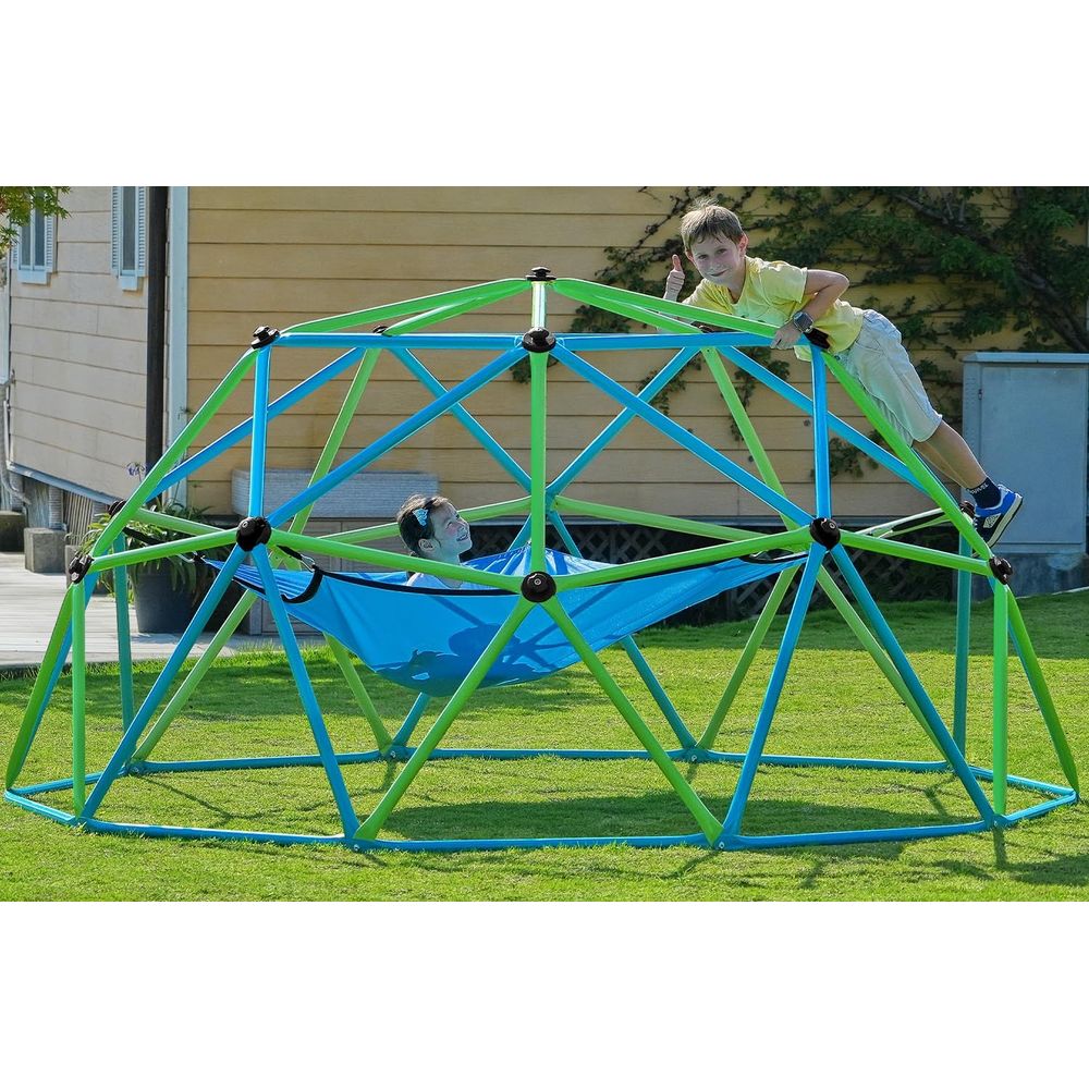 Kids Outdoor Dome Climber - Zupapa10T ClimDome พร้อมเปลญวน รองรับน้ำหนักได้ถึง 1200 ปอนด์