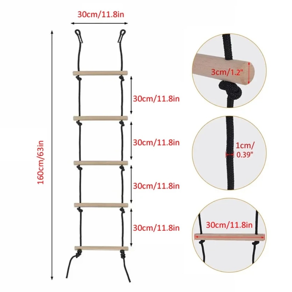 บันไดเชือกปีนป่ายสำหรับเด็ก ชิ - Kids Outdoor Wooden Playset บทวิจารณ์และราคา