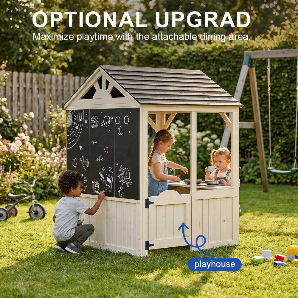 เฟอร์นิเจอร์สำหรับสวน บ้านเด็ก - Kids Outdoor Wooden Playset บทวิจารณ์และราคา