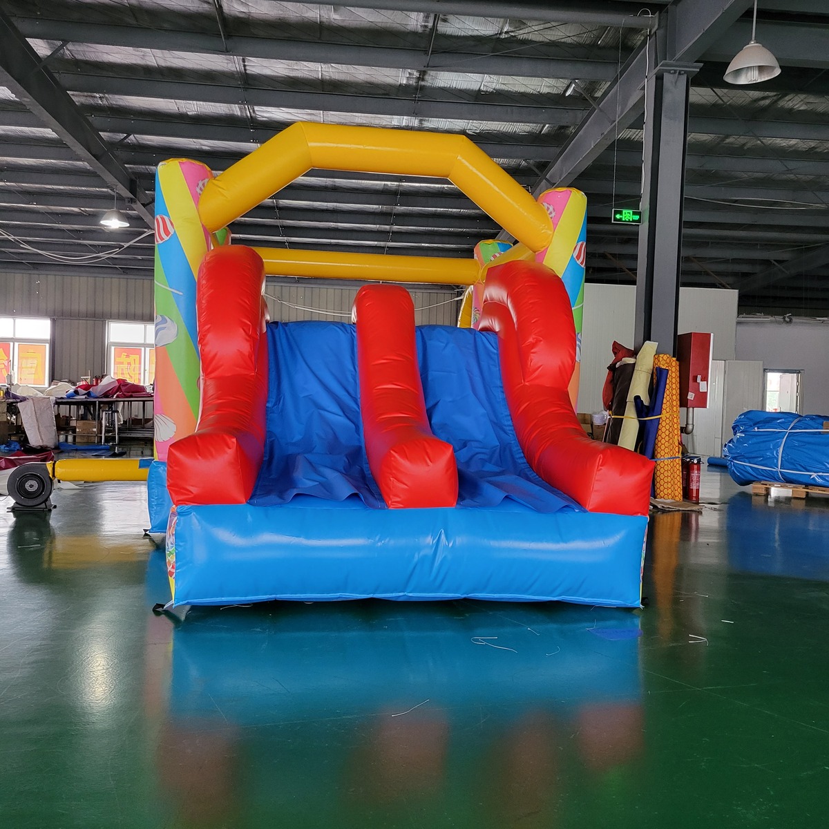 ปราสาทเป่าลมสำหรับเด็กพร้อมสไล - Kids Outdoor Inflatable บทวิจารณ์และราคา