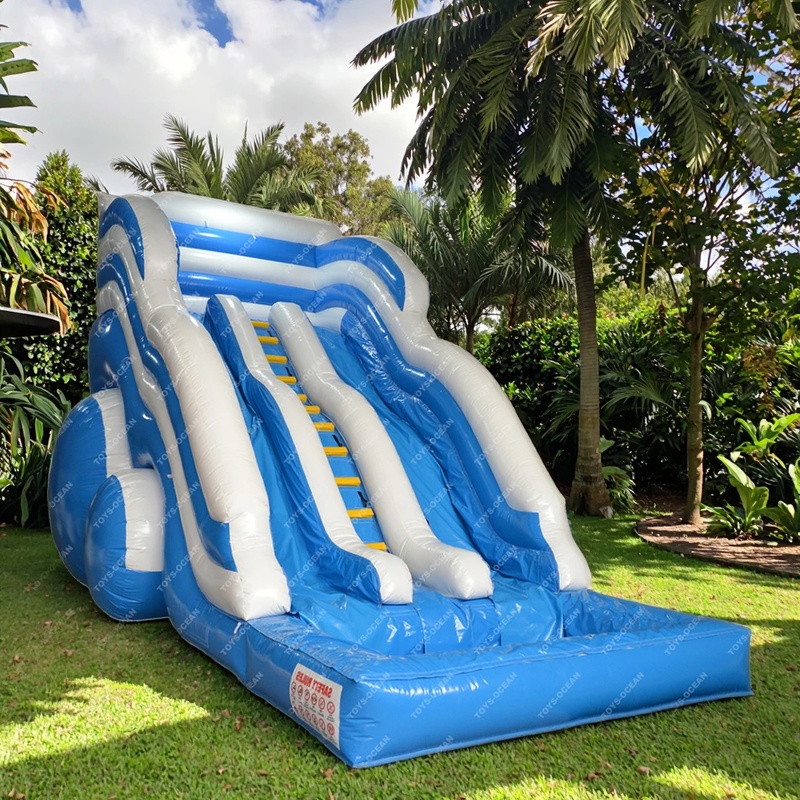 สไลเดอร์น้ำเป่าลมสำหรับเด็กแบบ - Kids Outdoor Inflatable Water Slide บทวิจารณ์และราคา