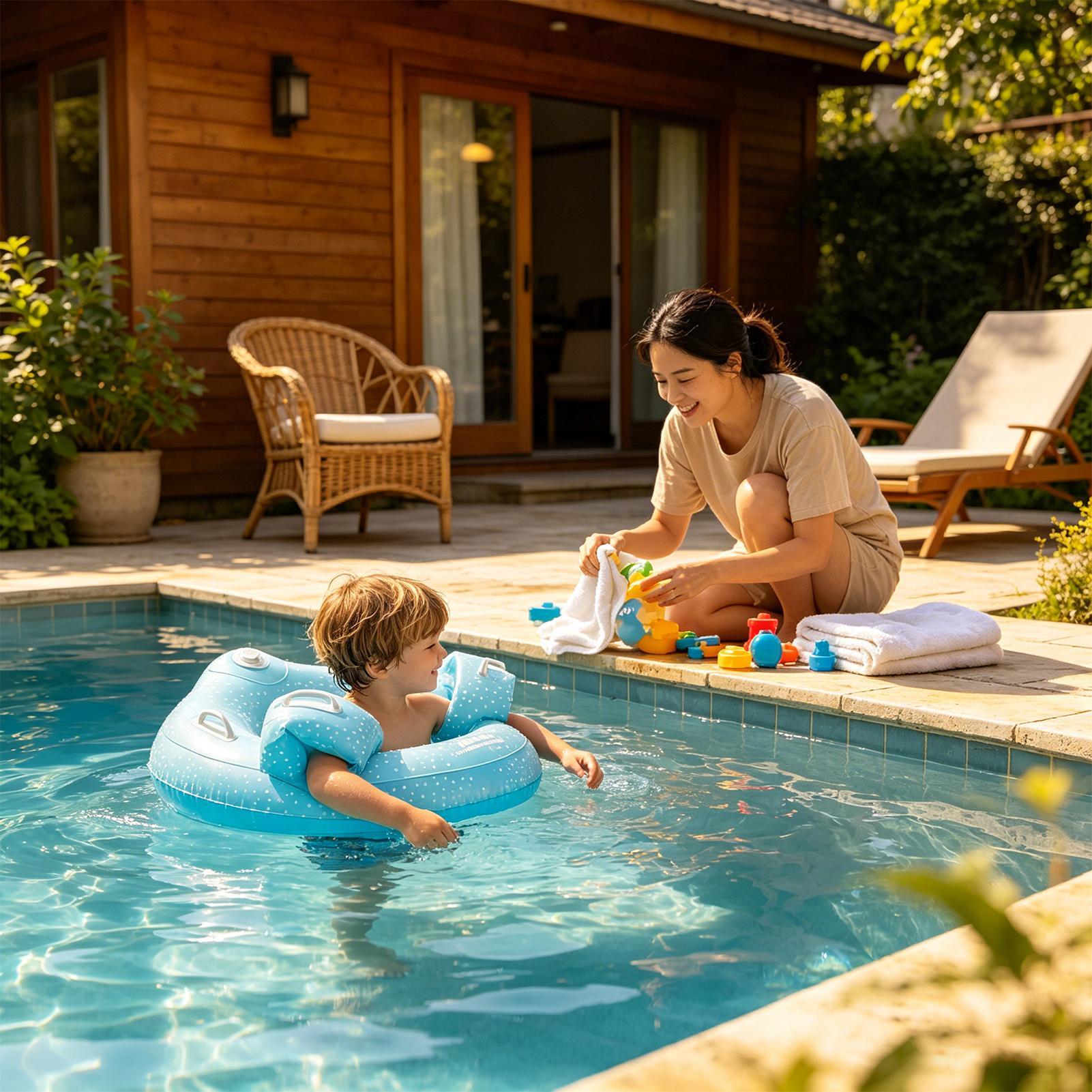ห่วงยางว่ายน้ำสำหรับเด็ก แบบกด - Kids Outdoor Loungers บทวิจารณ์และราคา
