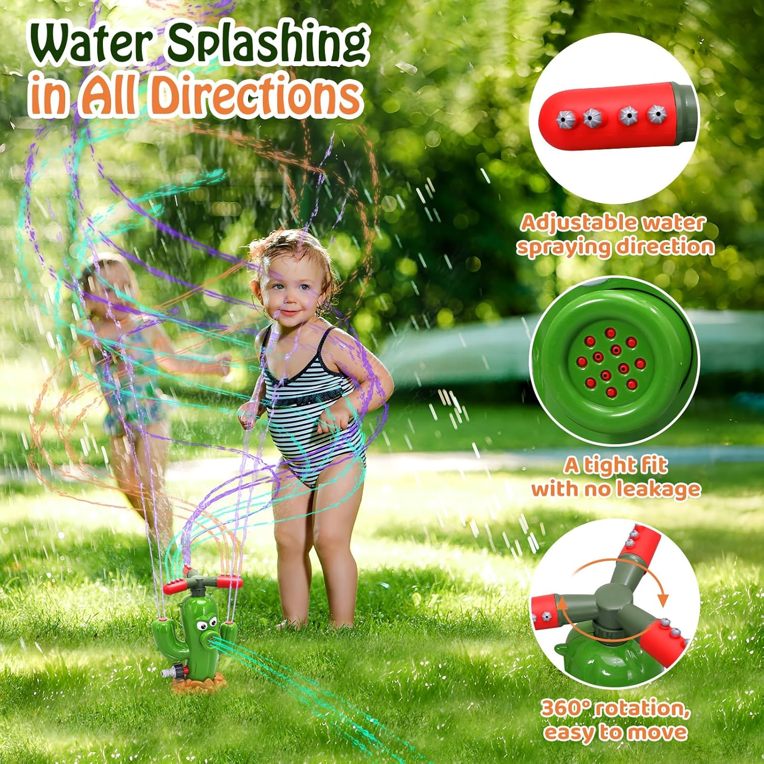 ของเล่นพ่นน้ำรูปกระบองเพชร ของ - Sprinkler Splash Pad บทวิจารณ์และราคา