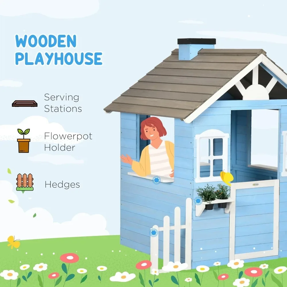 โรงละครสําหรับเด็กกลางแจ้งสไตล - Kids Outdoor Playhouse บทวิจารณ์และราคา
