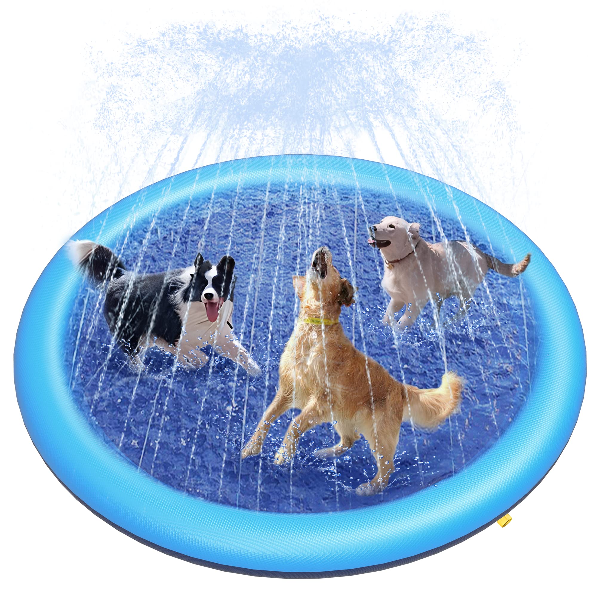 แผ่นรองน้ำสำหรับสุนัข ของเล่นส - Sprinkler Splash Pad บทวิจารณ์และราคา