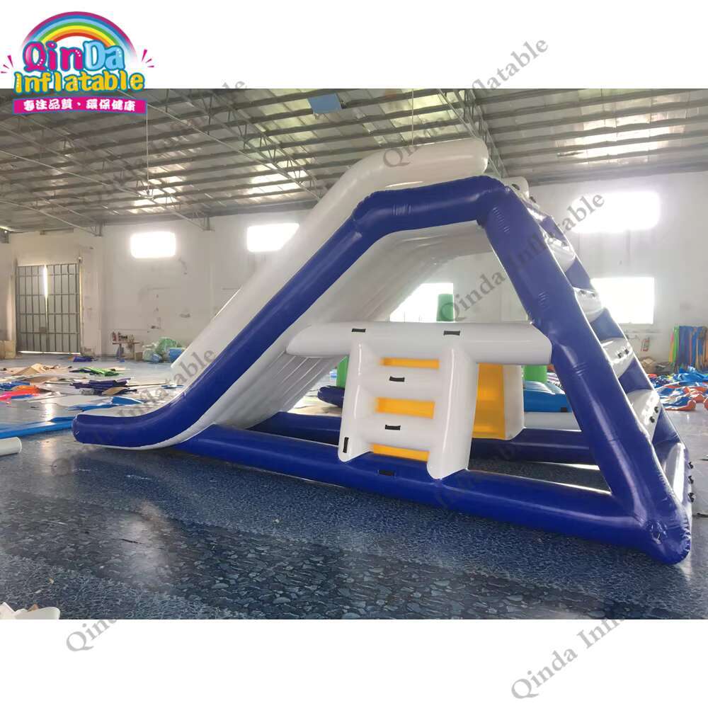 สไลเดอร์สูบลมลอยน้ำสำหรับสวนน้ - Kids Outdoor Inflatable Water Slide บทวิจารณ์และราคา