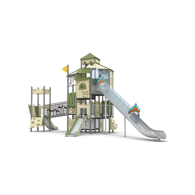 ชุดสนามเด็กเล่นไม้กลางแจ้ง บ้า - Kids Outdoor Wooden Playset บทวิจารณ์และราคา