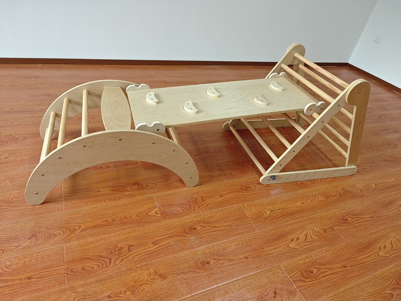 ชุดเล่นปีนป่ายเด็ก 3-in-1 มอนเ - Kids Outdoor Wooden Playset บทวิจารณ์และราคา