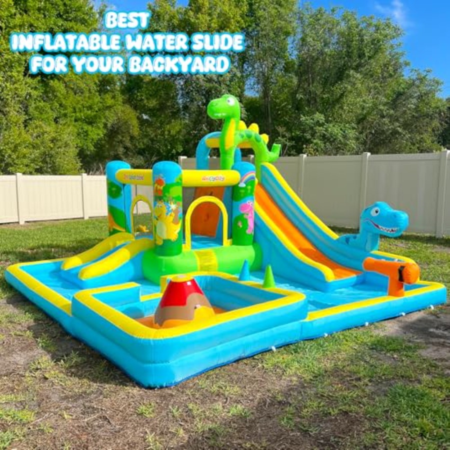 สไลเดอร์น้ำเป่าลมสำหรับสนามหลั - Kids Outdoor Inflatable Water Slide บทวิจารณ์และราคา