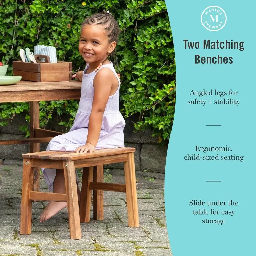 ชุดโต๊ะและม้านั่งสำหรับเด็กเล่ - Kids Outdoor Wooden Playset บทวิจารณ์และราคา