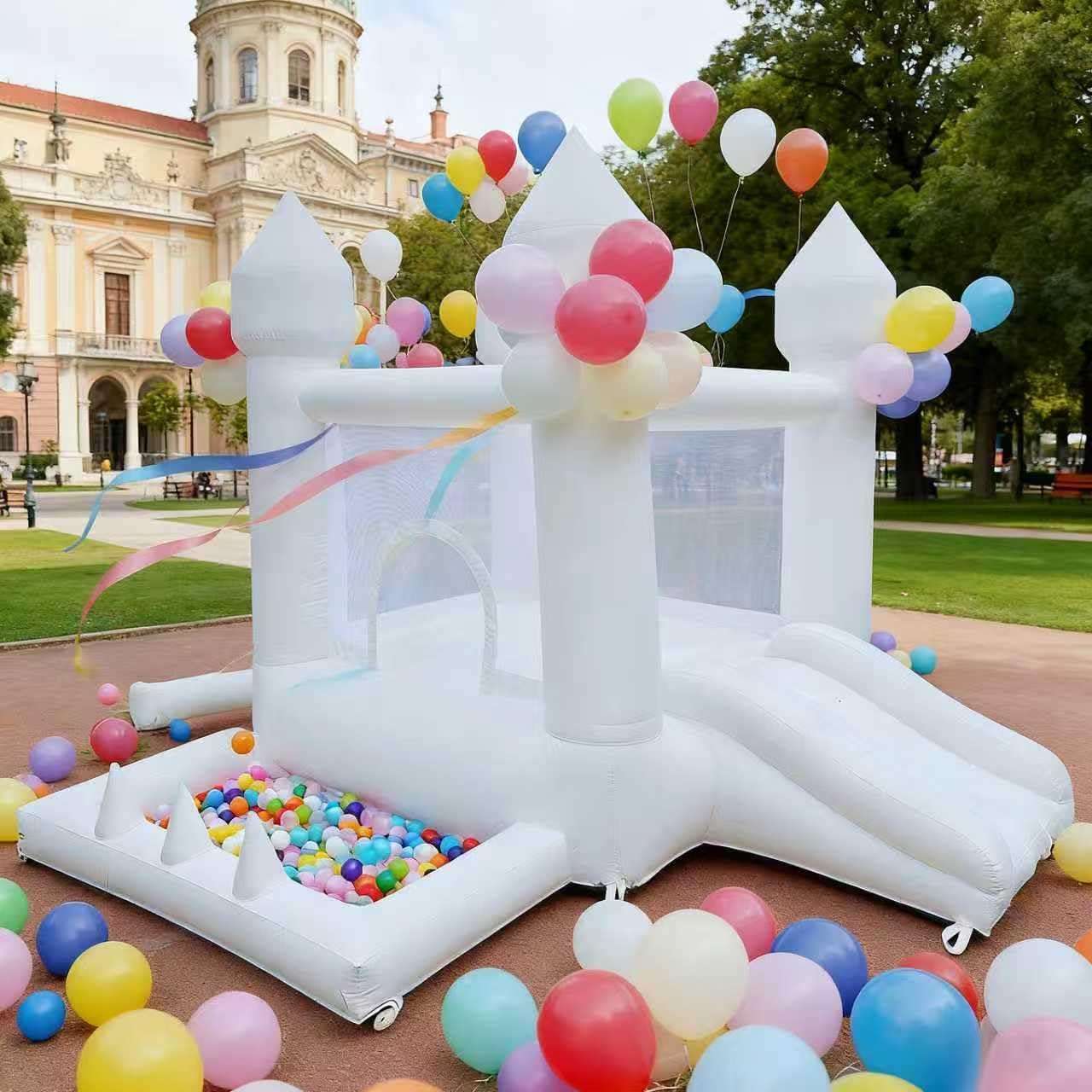 บ้านลมสีขาว, บ้านลมสำหรับใช้ใน - Kids Outdoor Ball บทวิจารณ์และราคา