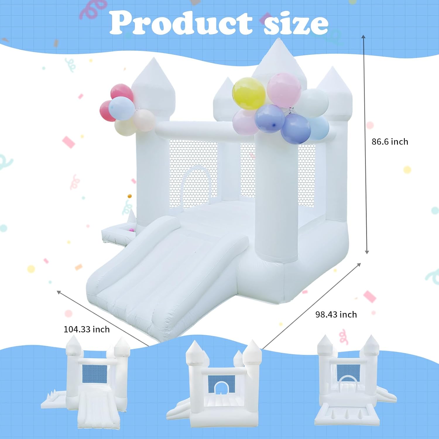 บ้านลมสีขาว, บ้านลมสำหรับใช้ใน - Kids Outdoor Ball บทวิจารณ์และราคา