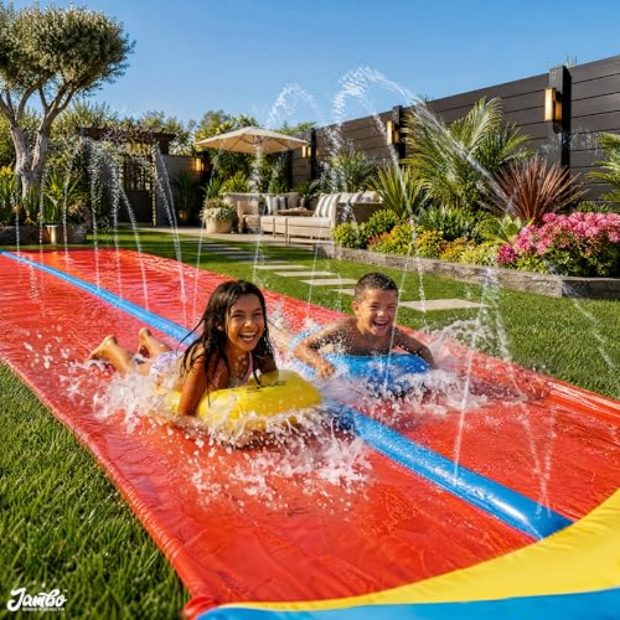 สไลเดอร์น้ำกลางแจ้งสำหรับเด็ก: - Kids Outdoor Inflatable Water Slide บทวิจารณ์และราคา