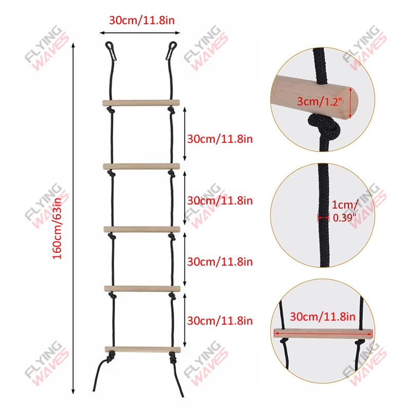 เด็กปีนเชือกบันไดไม้ Swing เด็ - Kids Outdoor Wooden Playset บทวิจารณ์และราคา