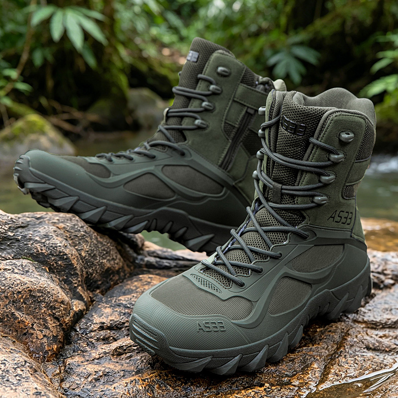 รองเท้าบูทผู้ชายแบบยุทธวิธี น้ - Kids Outdoor Boots บทวิจารณ์และราคา