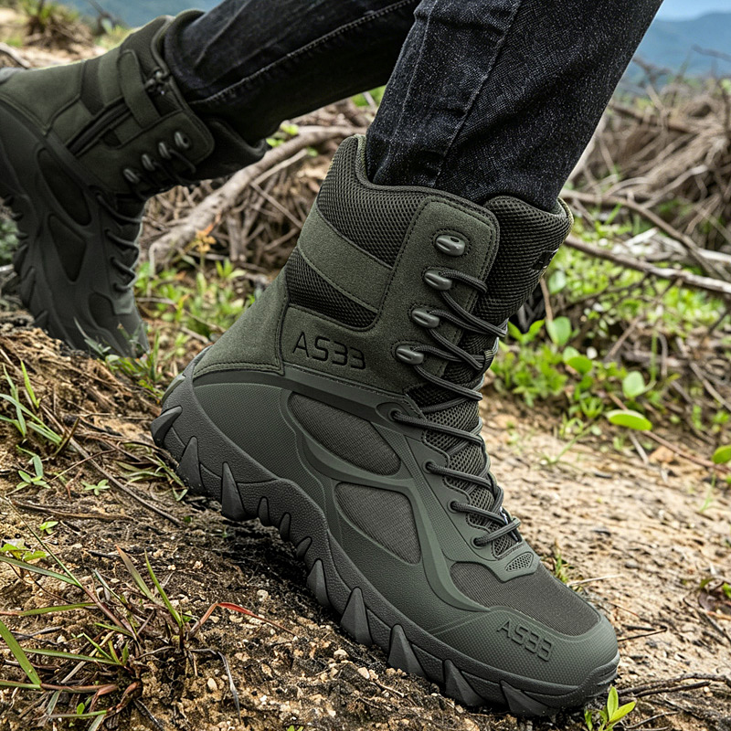 รองเท้าบูทผู้ชายแบบยุทธวิธี น้ - Kids Outdoor Boots บทวิจารณ์และราคา