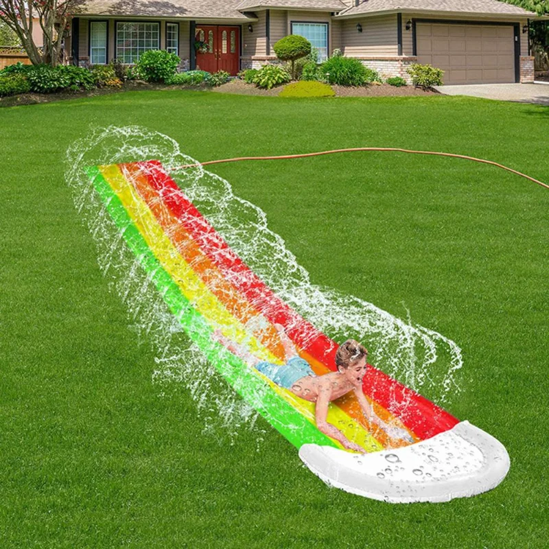 ศูนย์เกม Backyard เด็กผู้ใหญ่ข - Kids Outdoor Inflatable Water Slide บทวิจารณ์และราคา