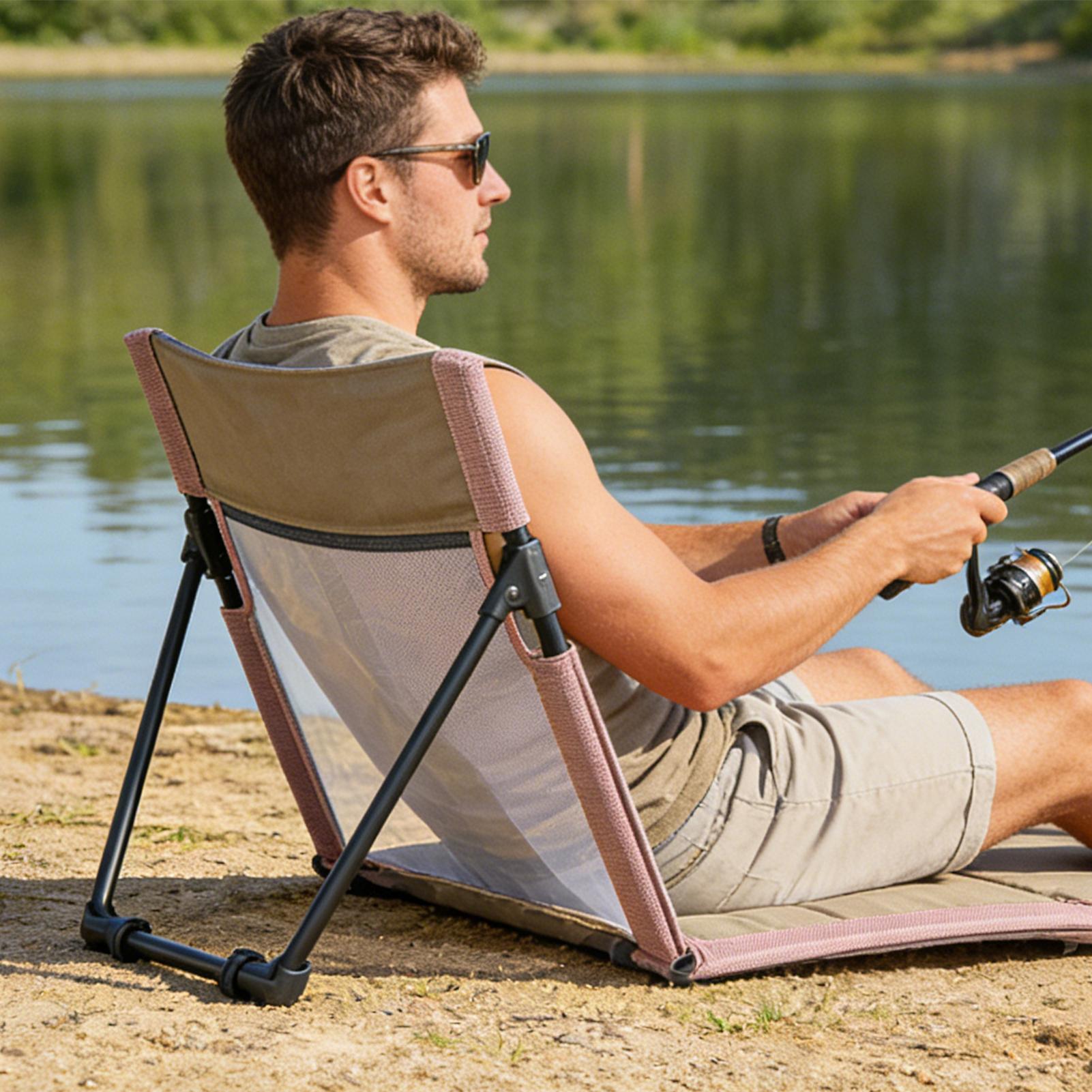 เก้าอี้ชายหาดแบบพับได้ เสื่อชา - Kids Outdoor Loungers บทวิจารณ์และราคา