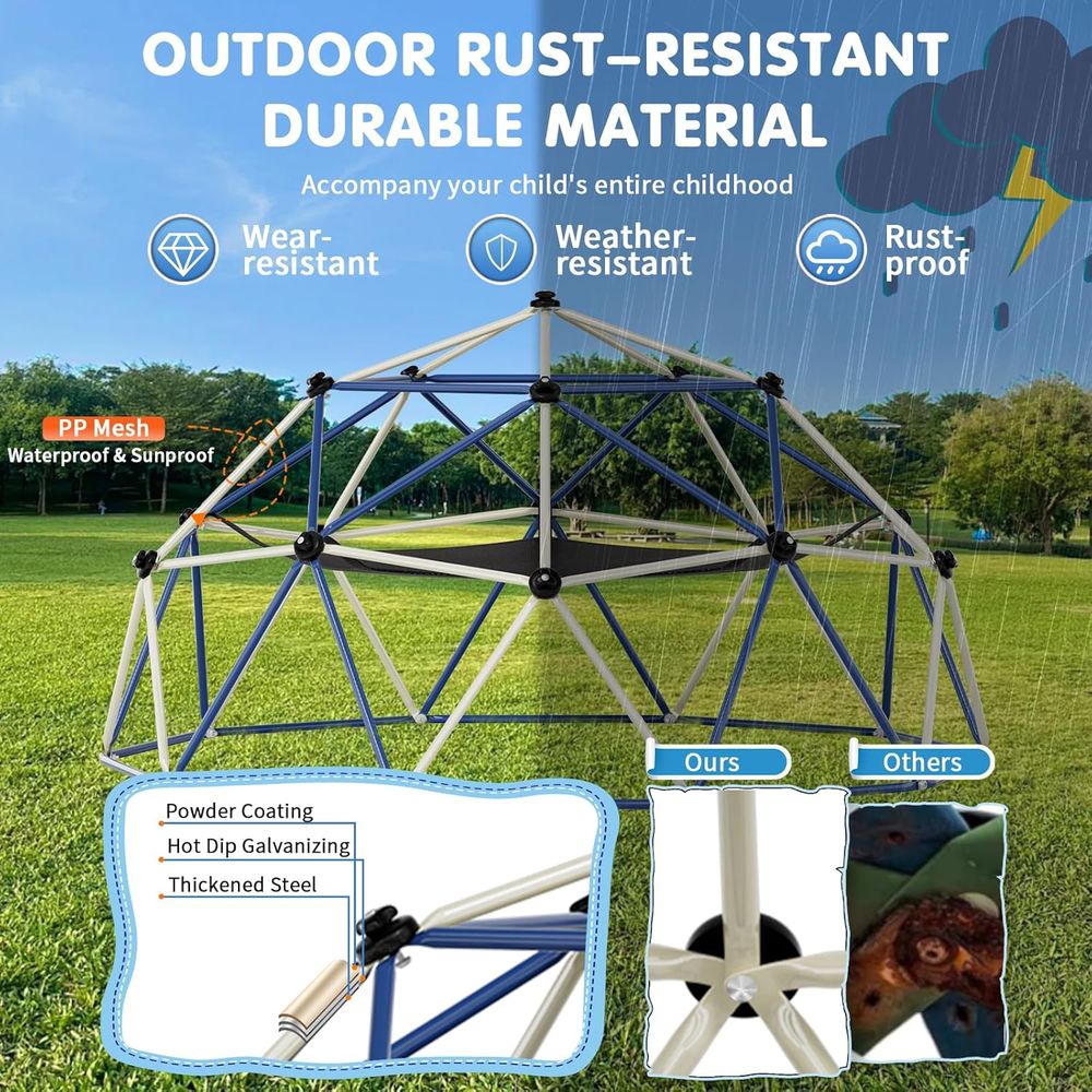 ClimDome, ชุดปีนป่ายโดม 10T พร - Kids Outdoor Dome Climber บทวิจารณ์และราคา