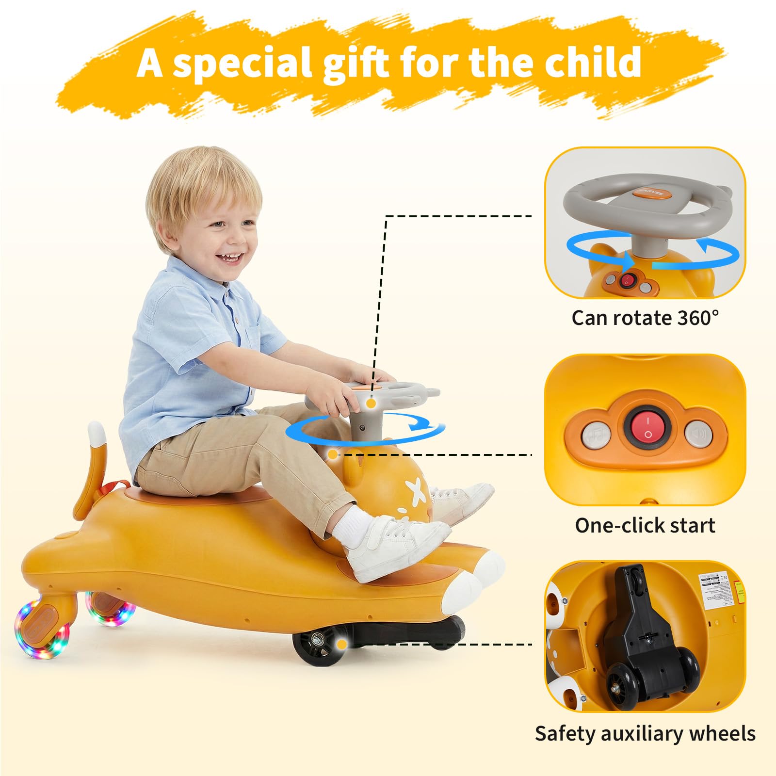 รถยนต์ไฟฟ้าสำหรับเด็กแบบโยกพร้ - Ride On Toy Car บทวิจารณ์และราคา