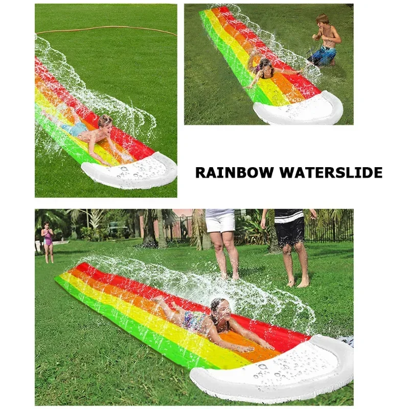 ของเล่นน้ำเป่าลมกลางแจ้งสำหรับ - Kids Outdoor Inflatable Water Slide บทวิจารณ์และราคา