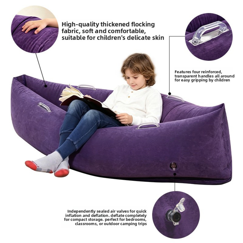 เตียงเด็กพกพาในร่มแบบเป่าลม Pe - Kids Outdoor Loungers บทวิจารณ์และราคา