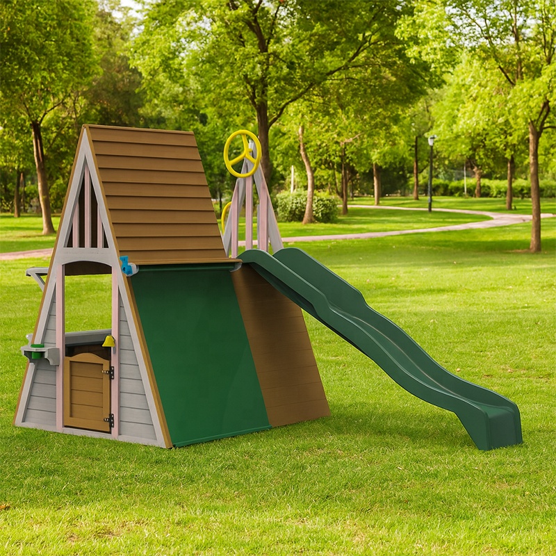 เครื่องเล่นสนามเด็กเล่นกลางแจ้ - Kids Outdoor Playhouse บทวิจารณ์และราคา