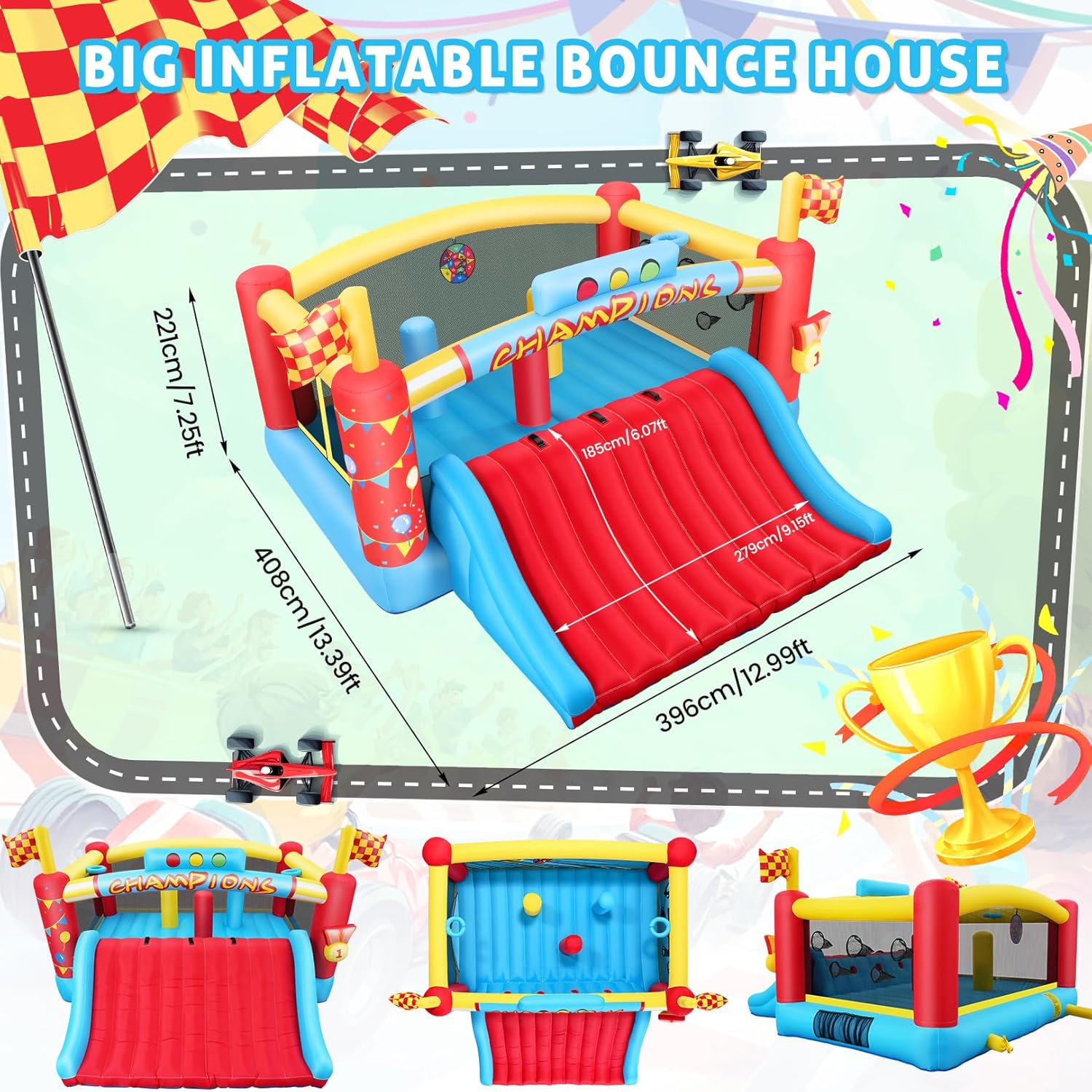 บ้านลมขนาดใหญ่สำหรับเด็กโต, บ้ - Kids Outdoor Inflatable บทวิจารณ์และราคา