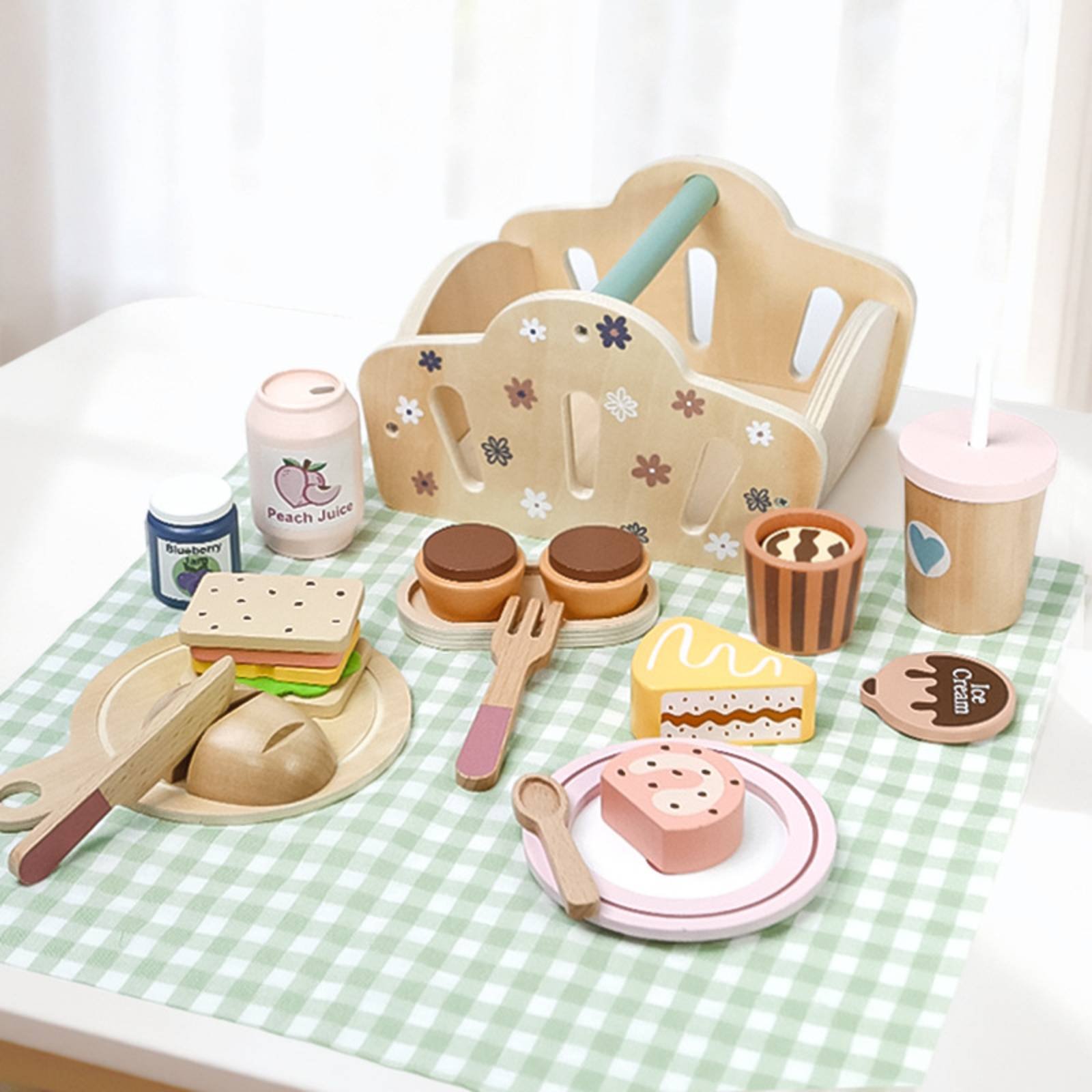ตะกร้าใส่อาหารไม้สำหรับเล่นกลา - Kids Outdoor Wooden Playset บทวิจารณ์และราคา