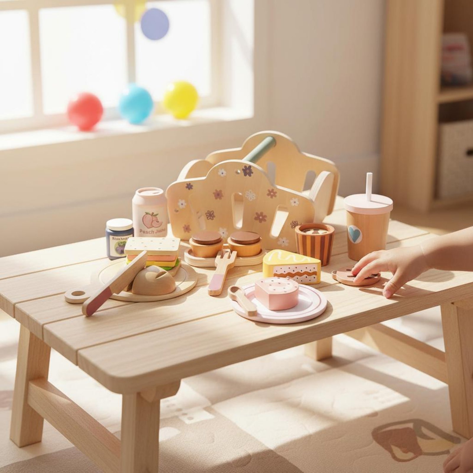 ตะกร้าใส่อาหารไม้สำหรับเล่นกลา - Kids Outdoor Wooden Playset บทวิจารณ์และราคา
