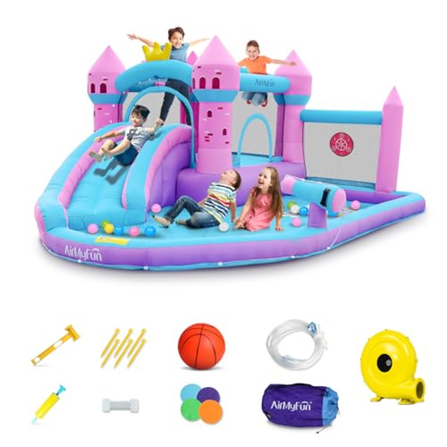 สไลเดอร์น้ำเป่าลมสำหรับเด็กอาย - Kids Outdoor Inflatable Water Slide บทวิจารณ์และราคา