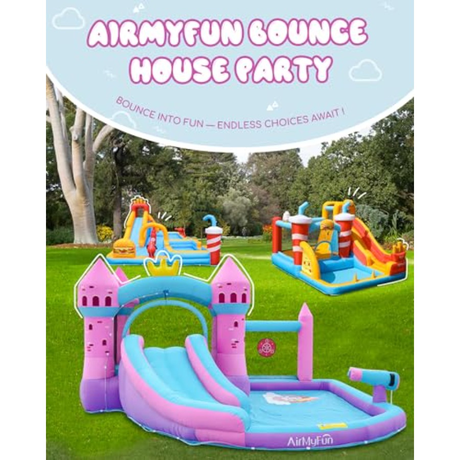 สไลเดอร์น้ำเป่าลมสำหรับเด็กอาย - Kids Outdoor Inflatable Water Slide บทวิจารณ์และราคา
