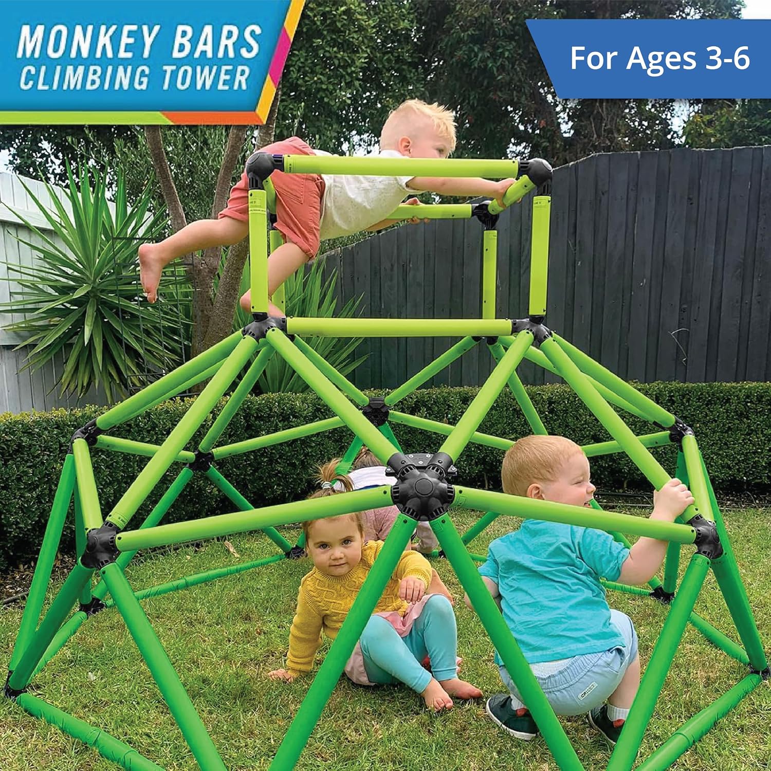 ชุดปีนป่ายพร้อมโดมปีนเขา - อุป - Kids Outdoor Dome Climber บทวิจารณ์และราคา