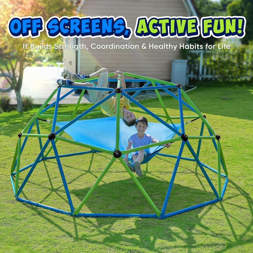 Zupapa10T ClimDome พร้อมเปลญวน - Kids Outdoor Dome Climber บทวิจารณ์และราคา